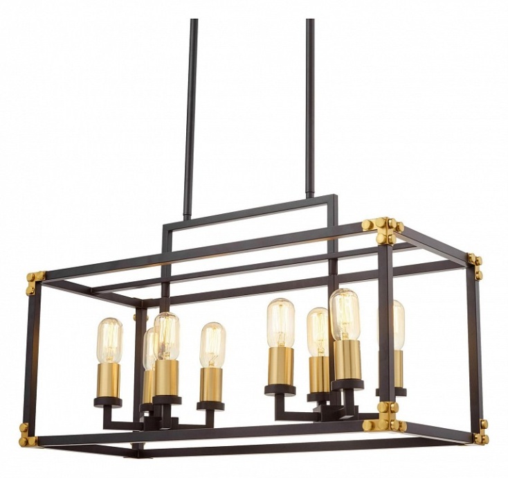 Подвесной светильник LUMINA DECO Waldorf LDP 1140-8 BK+MD - 4