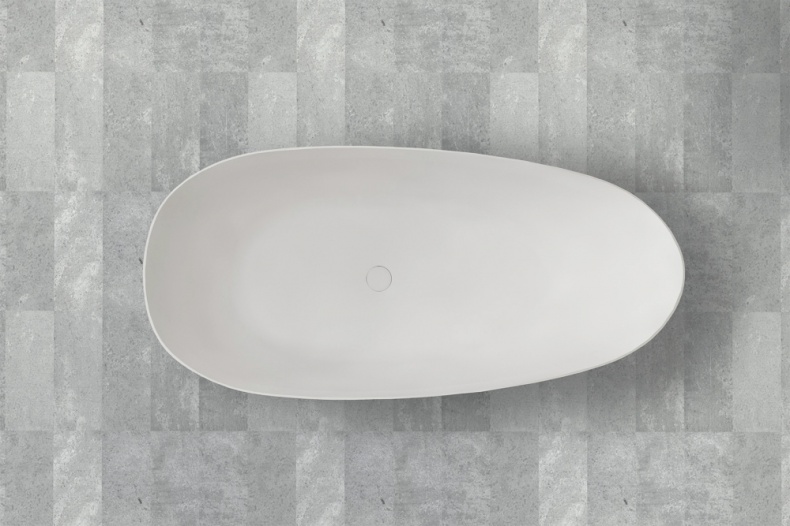 Ванна из искусственного камня ABBER Stein AS9611-1.7 белая матовая - 5