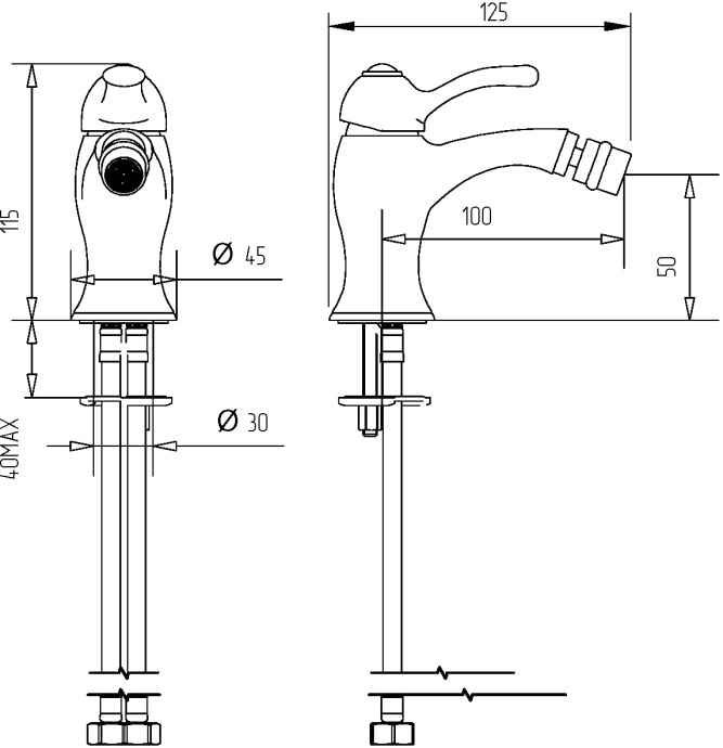 Смеситель для биде Migliore Grazia 29685 хром - 1