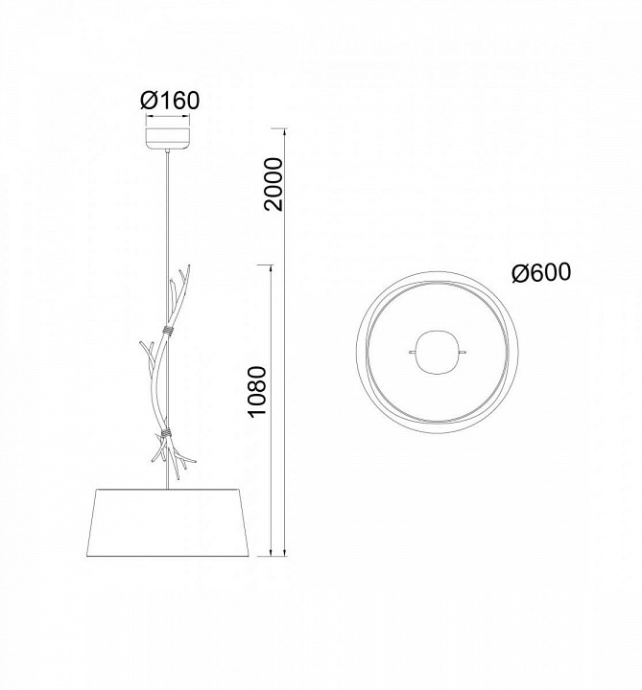 Подвесной светильник Mantra Sabina 6178 - 2