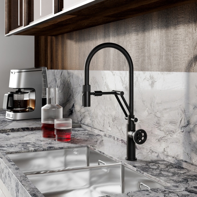 Смеситель для кухни с гибким изливом GRABLFLi05 - 2