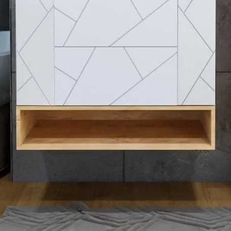 Ниша для тумбы Бриклаер Кристалл 90 дуб бунратти  4627125415913 - 0