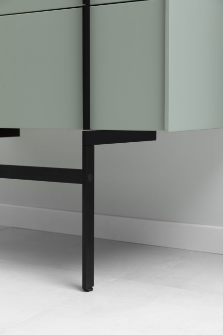 Шкаф пенал Allen Brau Reality 60 подвесной серо - зеленый матовый 1.32003.CGM - 18