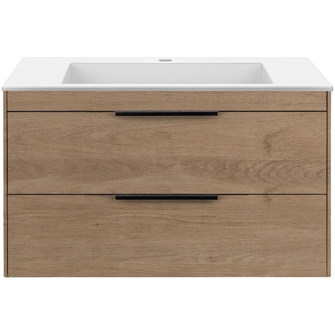 Тумба под раковину Vincea Chiara 80 светлое дерево VMC-2C2800NO - 0