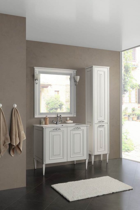 Тумба с раковиной Aquanet Паола 90 белая - 1