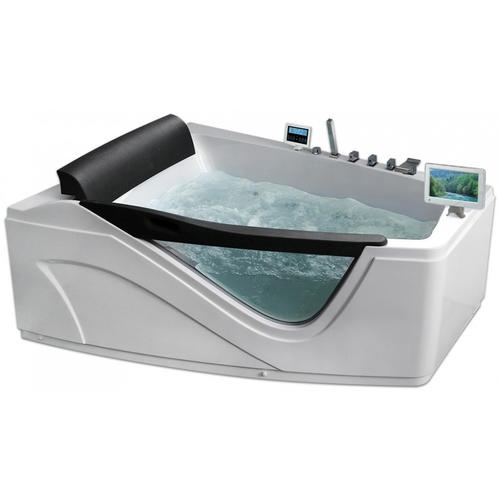 Акриловая ванна Gemy 170х130 белая левая с гидромассажем G9056 O L - 0