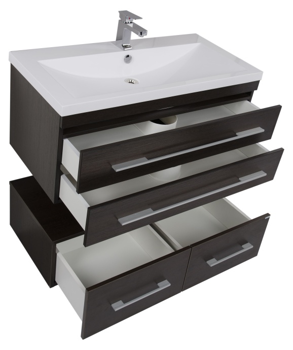 Тумба Aquanet Нота 100 подкатная венге 00170750 - 11