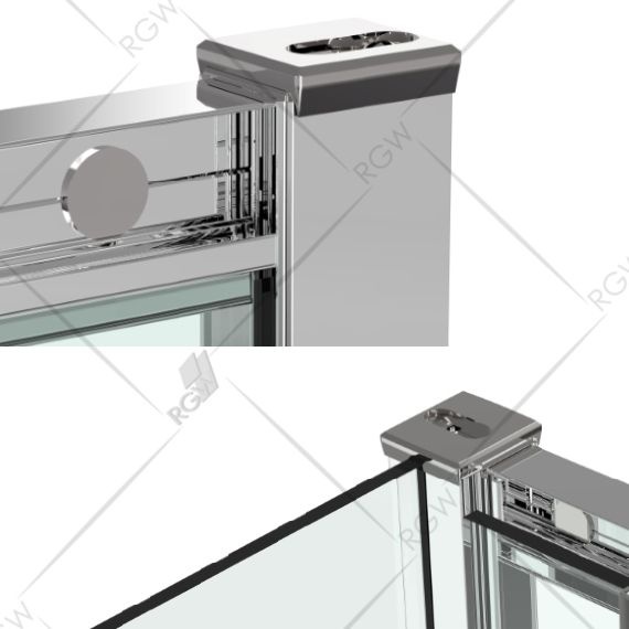 Душевой уголок RGW Classic CL-44 (885-900)x(1185-1200)x1850, профиль хром 32094492-11 - 1