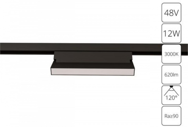 Накладной светильник Arte Lamp Linea A4679PL-1BK - 0