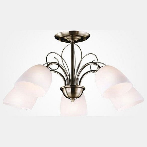 Люстра на штанге Eurosvet Stefanie 30107/5 античная бронза - 0