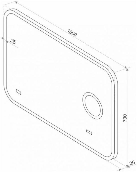 Зеркало Misty Стайл В 135 100 ЗЛП256 - 1