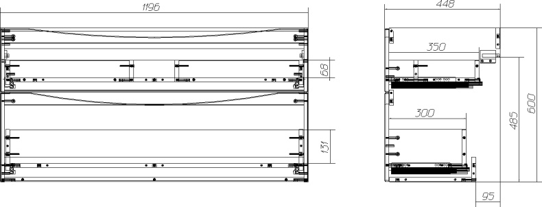 Тумба под раковину BelBagno Marino 120 светлое дерево MARINO-H60-1200-2C-SO-RN-P - 2