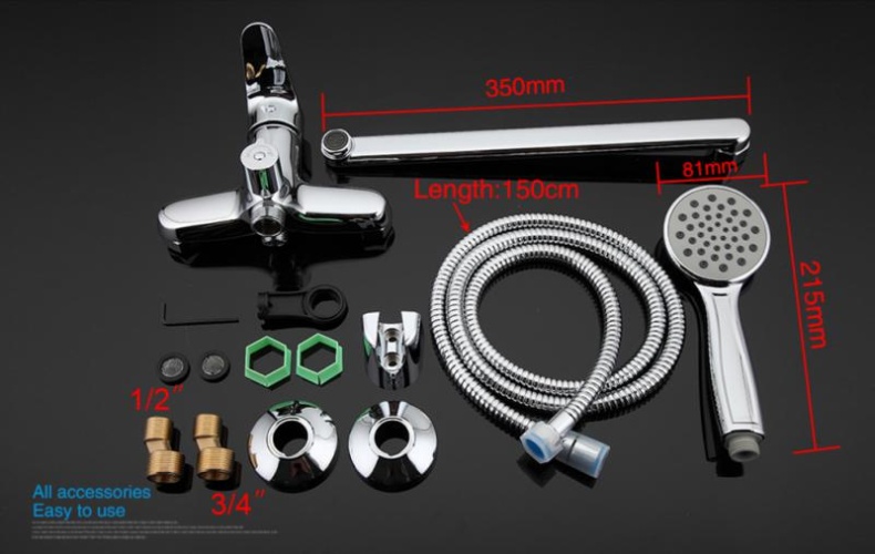 Смеситель для ванны Gappo Vantto G2236 - 12