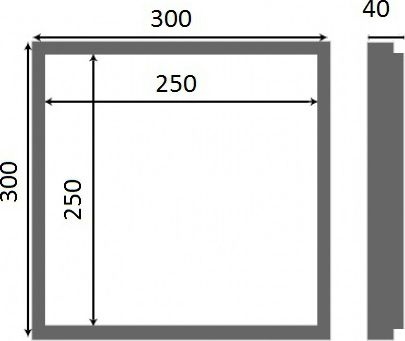 Люк настенный Люкер К 30x30 - 7