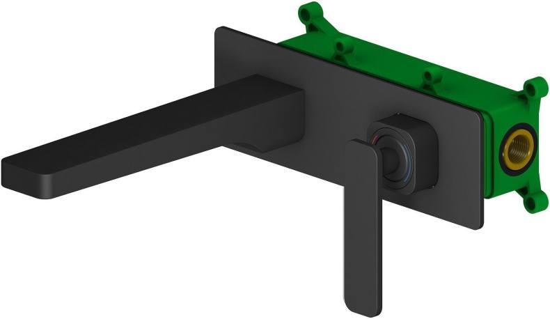 Смеситель для раковины встроенный Timo Torne 4371/03SM черный - 0