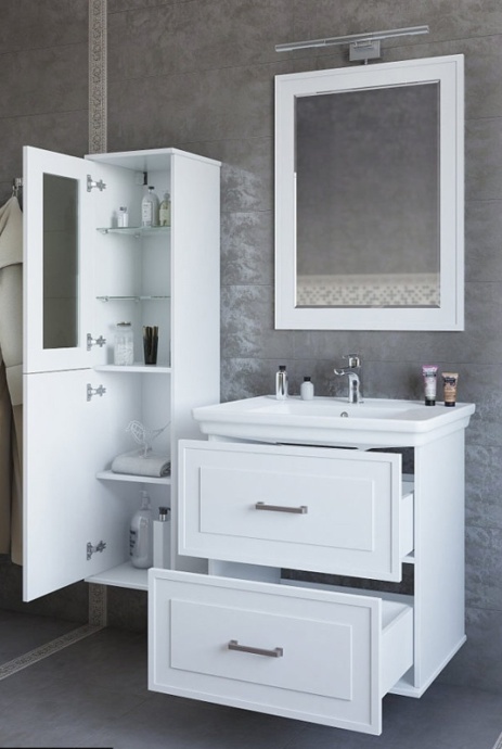 Шкаф-пенал Sanflor Модена L, белый C04613 - 2