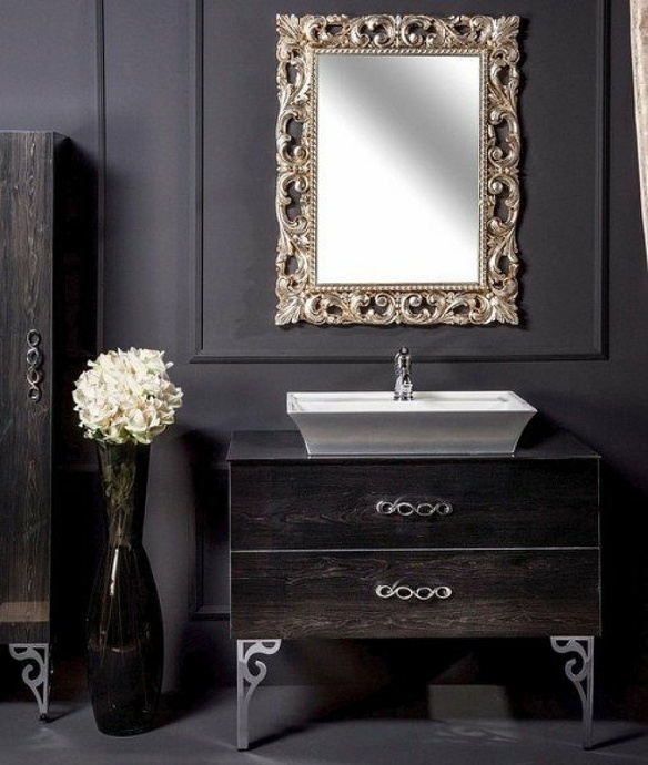 Тумба под раковину Armadi Art NeoArt 80 темное дерево 831-080-BW - 3