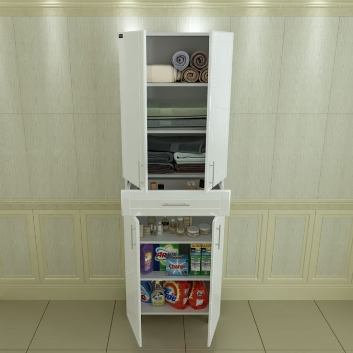 Шкаф-пенал Санта Дублин 60 белый 523002 - 3