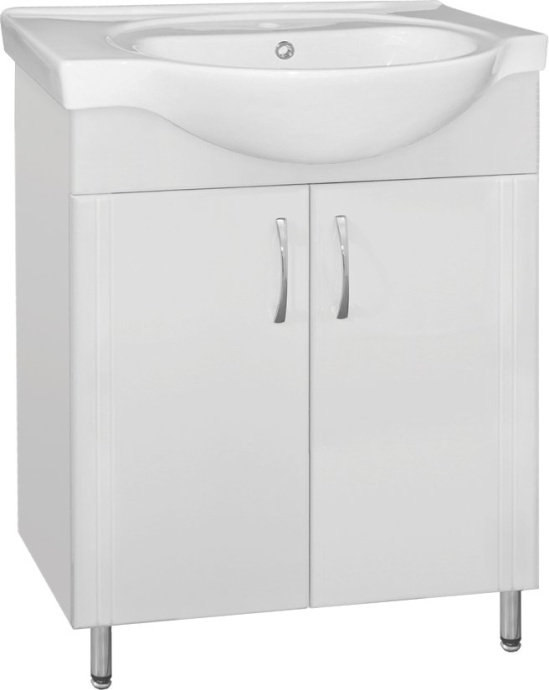 Тумба с раковиной Style Line Эко Стандарт №23 70 белая - 4