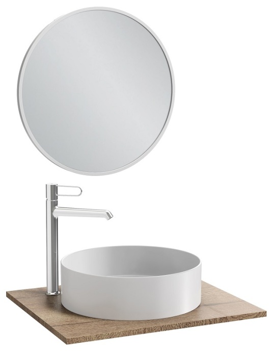 Зеркало Jacob Delafon Odeon Rive Gauche 70 белый сатин EB1177-F30 - 1