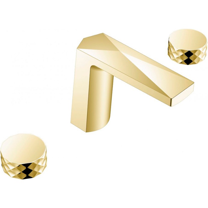 Смеситель для раковины Boheme Venturo золото матовое 150-MG-DIAMOND - 0