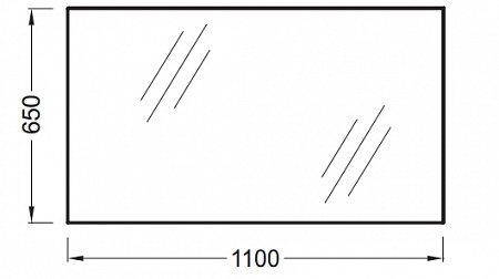 Зеркало в ванную Jacob Delafon  110 см  EB1400-NF - 1