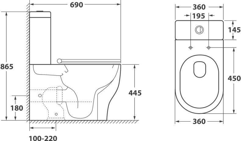 Унитаз-компакт Owl 1975 Tid Cirkel-G OWLT190702 - 8