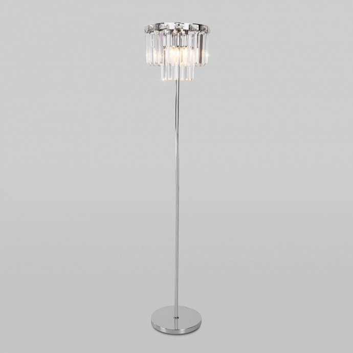 Торшер Eurosvet Elegante 01137/3 хром/прозрачный хрусталь Strotskis - 0