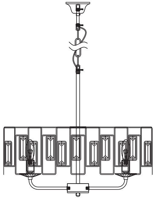 Подвесная люстра Rivoli Waltraud Б0052465 - 2