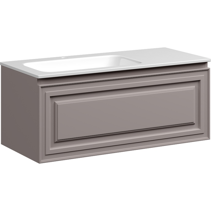 Тумба под раковину Sancos Very 99х40 левая темно-бежевая VR100LSM - 0