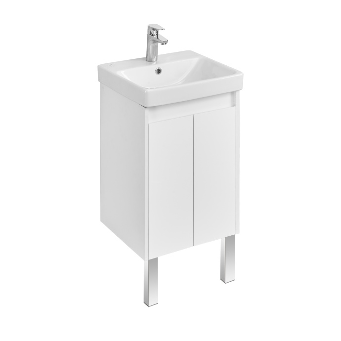 Тумба под раковину Aquaton Сканди Doors 45 белый  1A278701SD010 - 0