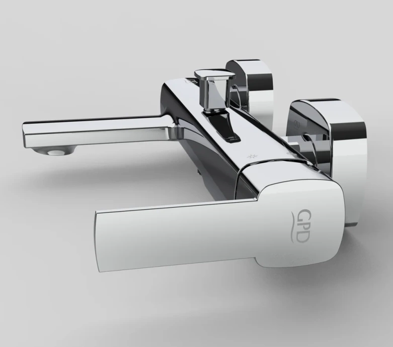 Смеситель для ванны с душем GPD Pedra хром MBB160 - 5