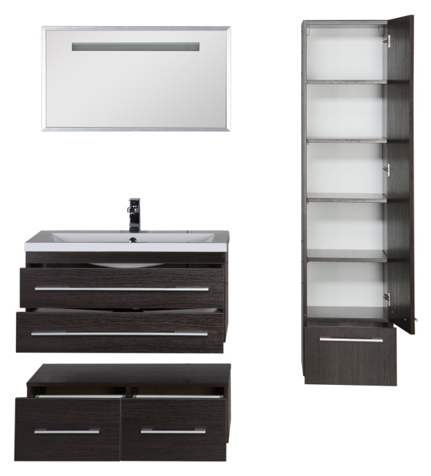 Тумба Aquanet Нота 90 подкатная венге 00170748 - 31