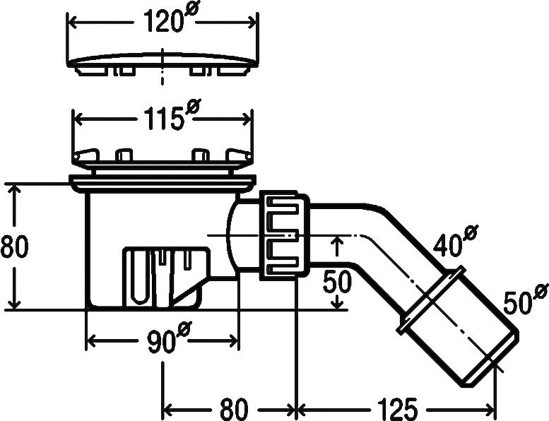Сифон для поддона Viega Tempoplex 364786 - 1