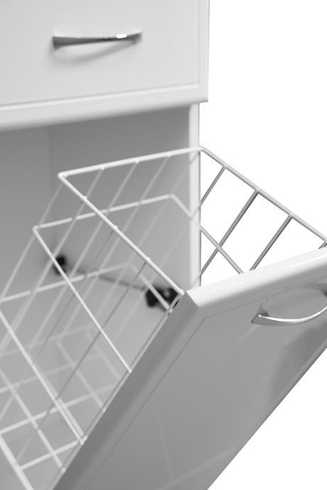 Комод Stella Polar Концепт 36 с бельевой корзиной белый SP-00000152 - 3