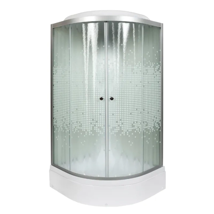 Душевая кабина Deto L 80х80 с электрикой, хром  L780EL - 1