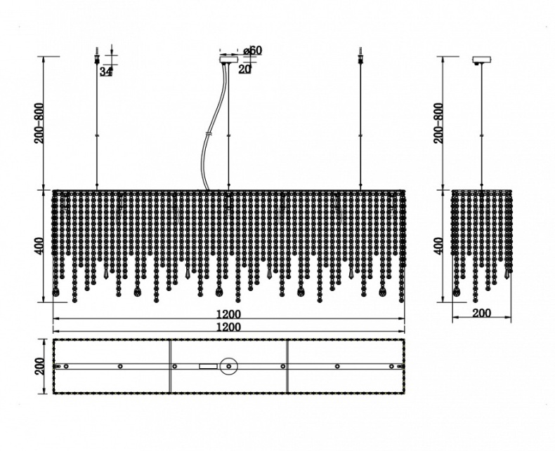 Подвесная люстра Maytoni Empress DIA002PL-07CH - 2
