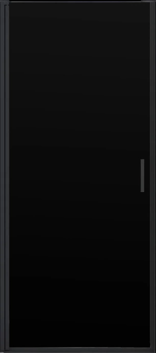 Душевая дверь в нишу Vincea Alpha 80х195 профиль черный стекло прозрачное VDP-3AL800CLB - 2