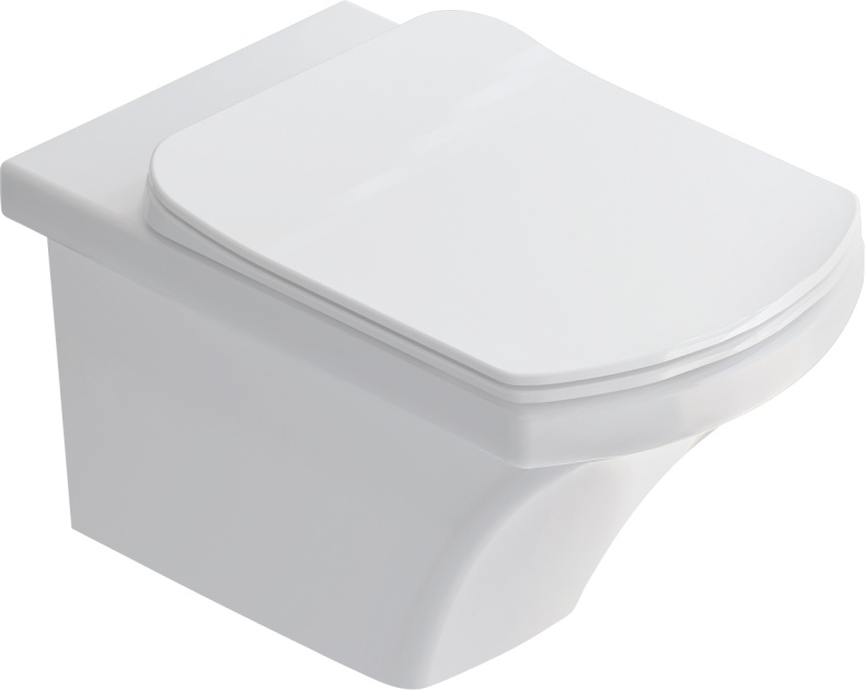 Комплект Унитаз подвесной STWORKI Хальмстад SETK2804-0606-001-1-6000 с микролифтом + Система инсталляции для унитазов EWRIKA ProLT 0026-2020 с кнопкой смыва 0050 хром матовый 560231 - 2