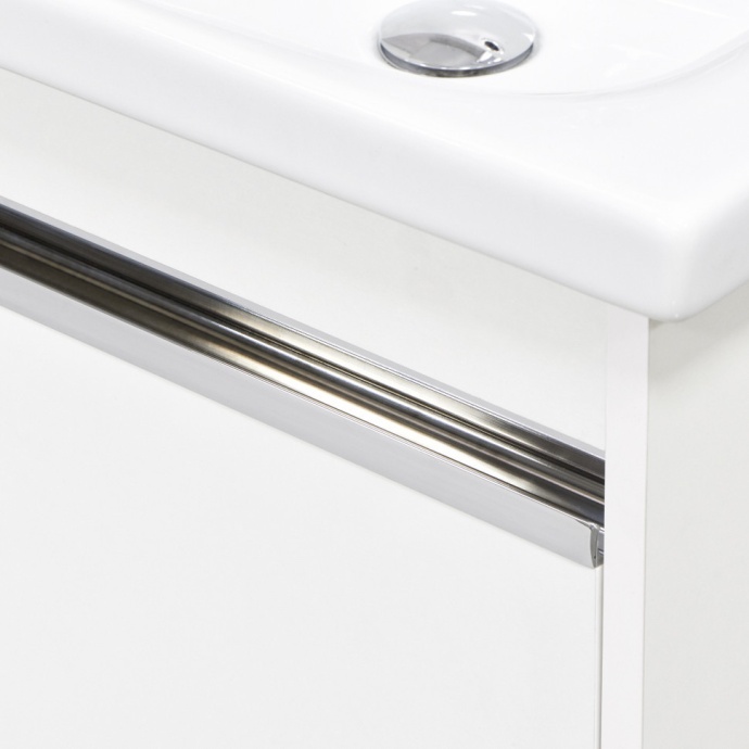 Тумба с раковиной Aquaton Капри 60 белый глянцевый 1A2301K1KP010 - 6