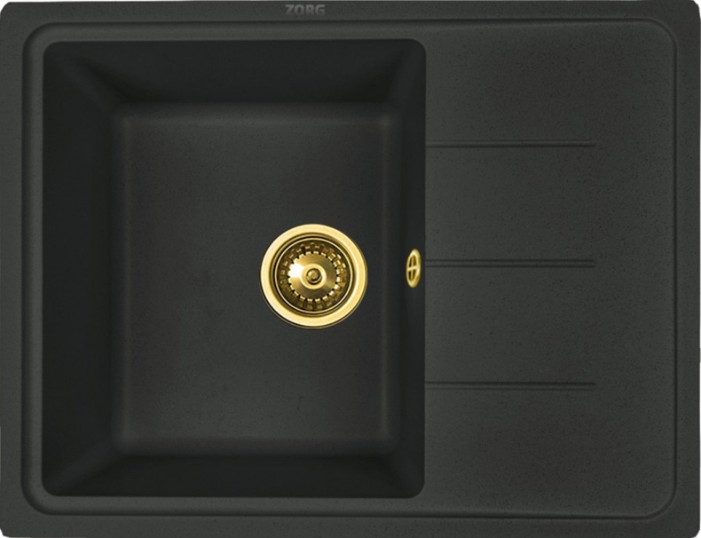 Мойка кухонная Zorg Granit GR 615 BLACK BRONZE бронза - 0