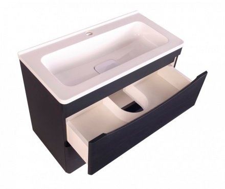 Тумба под раковину Style Line Бергамо мини 70 Люкс Plus, черный  СС-00002321 - 2