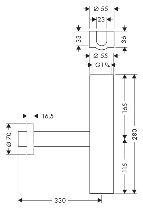 Сифон для раковины Hansgrohe Flowstar 52100000 - 4