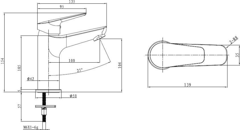 Смеситель Bien Via Plus BL11043101 для раковины - 3