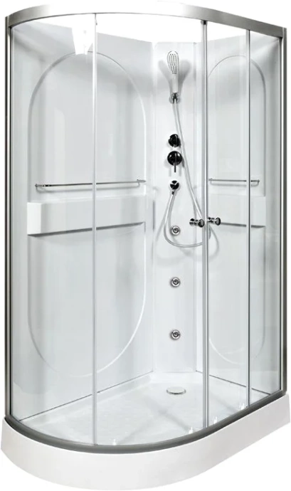 Душевая кабина L 120х80 с гидромассажем, без крыши  L620RNGM - 1