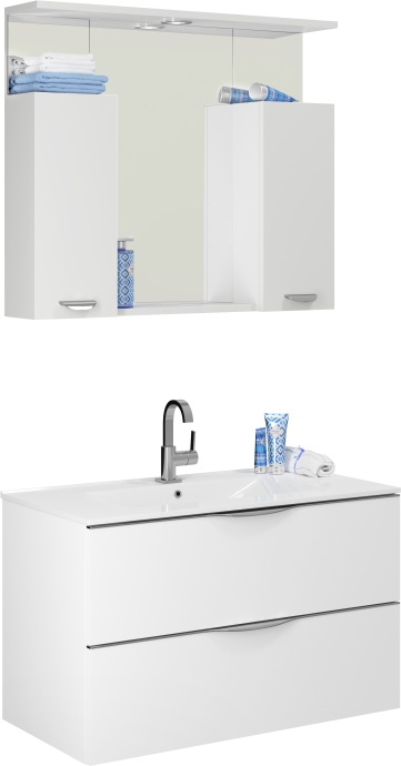 Тумба для комплекта Vod-Ok Марко 90 белая 2612 - 1