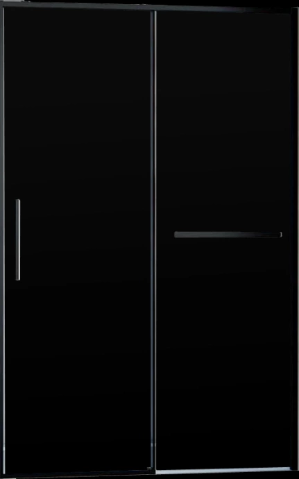 Душевая дверь Vincea Slim Soft 150х200 профиль черный стекло прозрачное VDS-1SS150CLB - 8