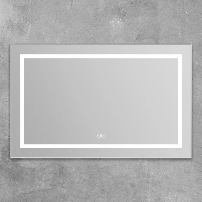 Зеркало BelBagno Kraft 108.5х68.5 с подсветкой, подогревом, хром  SPC-KRAFT-1085-685-TCH-WARM - 3