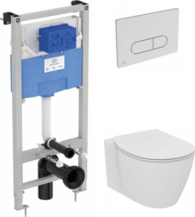 P211601 Пневматический промо-набор E047901 CONNECT AquaBlade® Подвесной унитаз, E712701 CONNECT крышка soft-close, R0309AA Пневматический промо-набор - 0