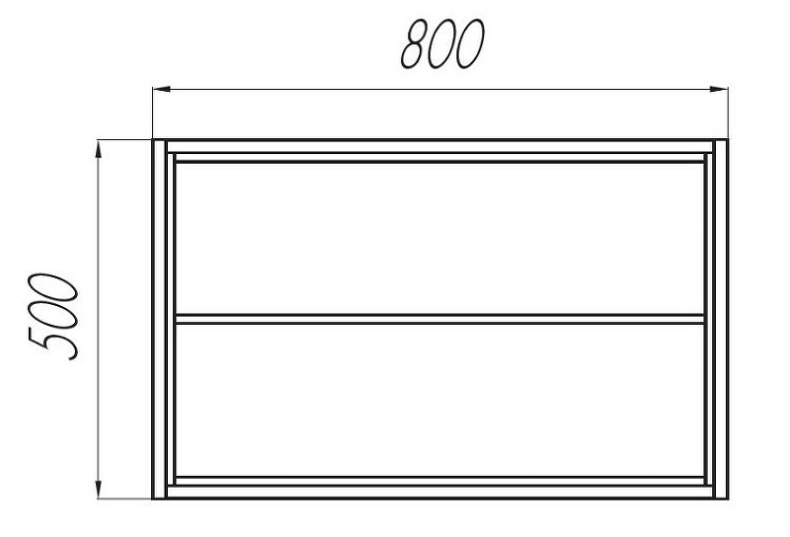 Тумба с раковиной открытая Aquaton Брук 80 белый-темное дерево - 7